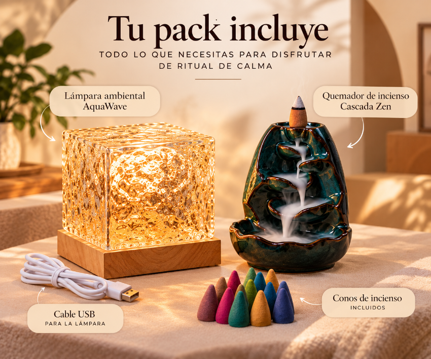 Ritual de Calma — Pack Lámpara AquaWave + Cascada ZEN